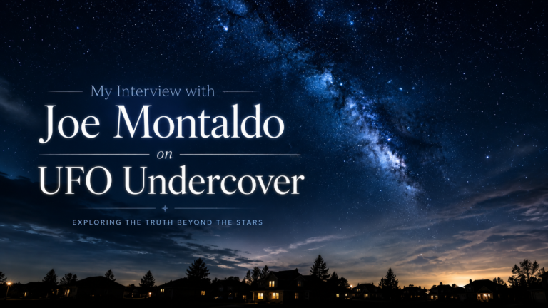 My Interview with Joe Montaldo on UFO Undercover